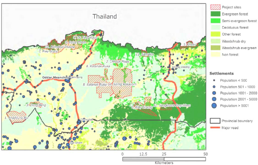 attraction-Oddor Meanchey Geography Map.png